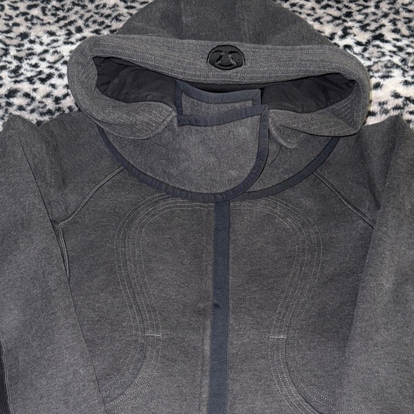 Charcoal and Black Hooded Jacket - Picture 1 of 6